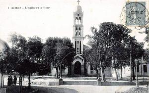 ALGER-EL-BIAR - EGLISE ET PLACE - 1925